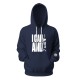 I Can And I Will Greys&Blues Goodie Hoodie Plain-Navy Blue