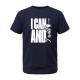 I Can And I Will Greys&Blues Pima Round neck T-Shirt - Navy Blue