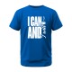 I Can And I Will Greys&Blues Pima Round neck T-Shirt-Royal Blue
