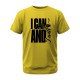 I Can And I Will Greys&Blues Pima Round neck T-Shirt-Yellow