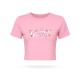 EQ Scott Cotton Crop Top T-shirt-Pink